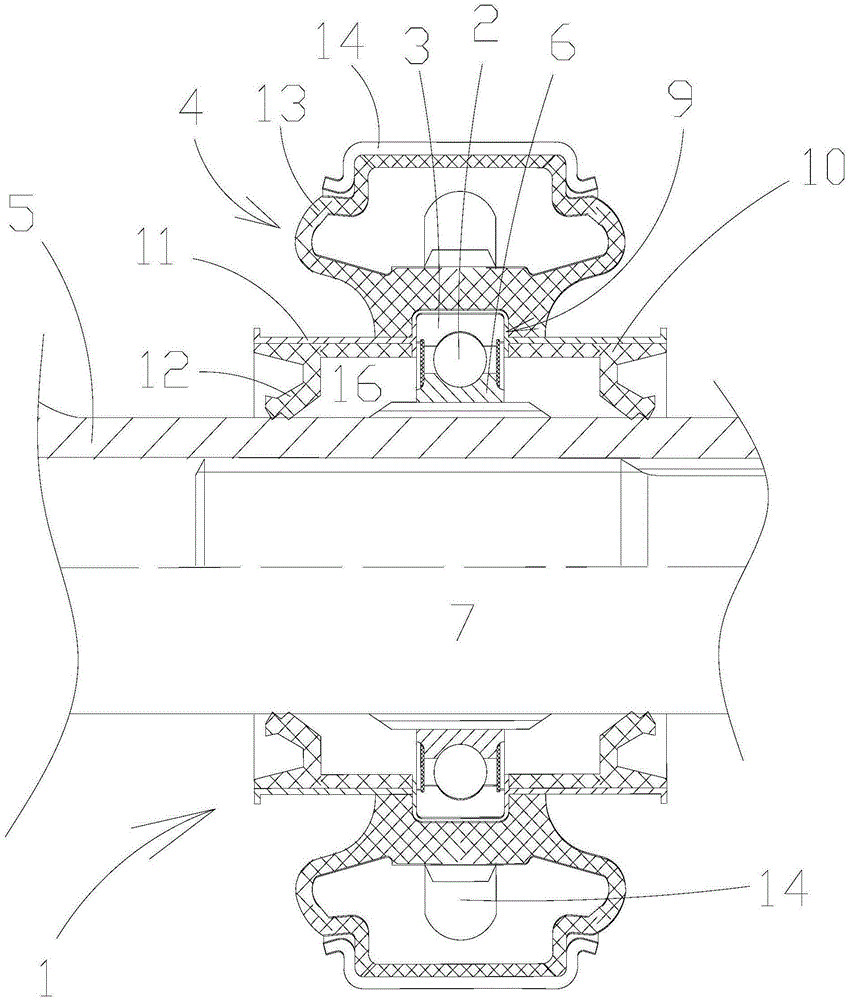 Transmission shaft structure and transmission shaft