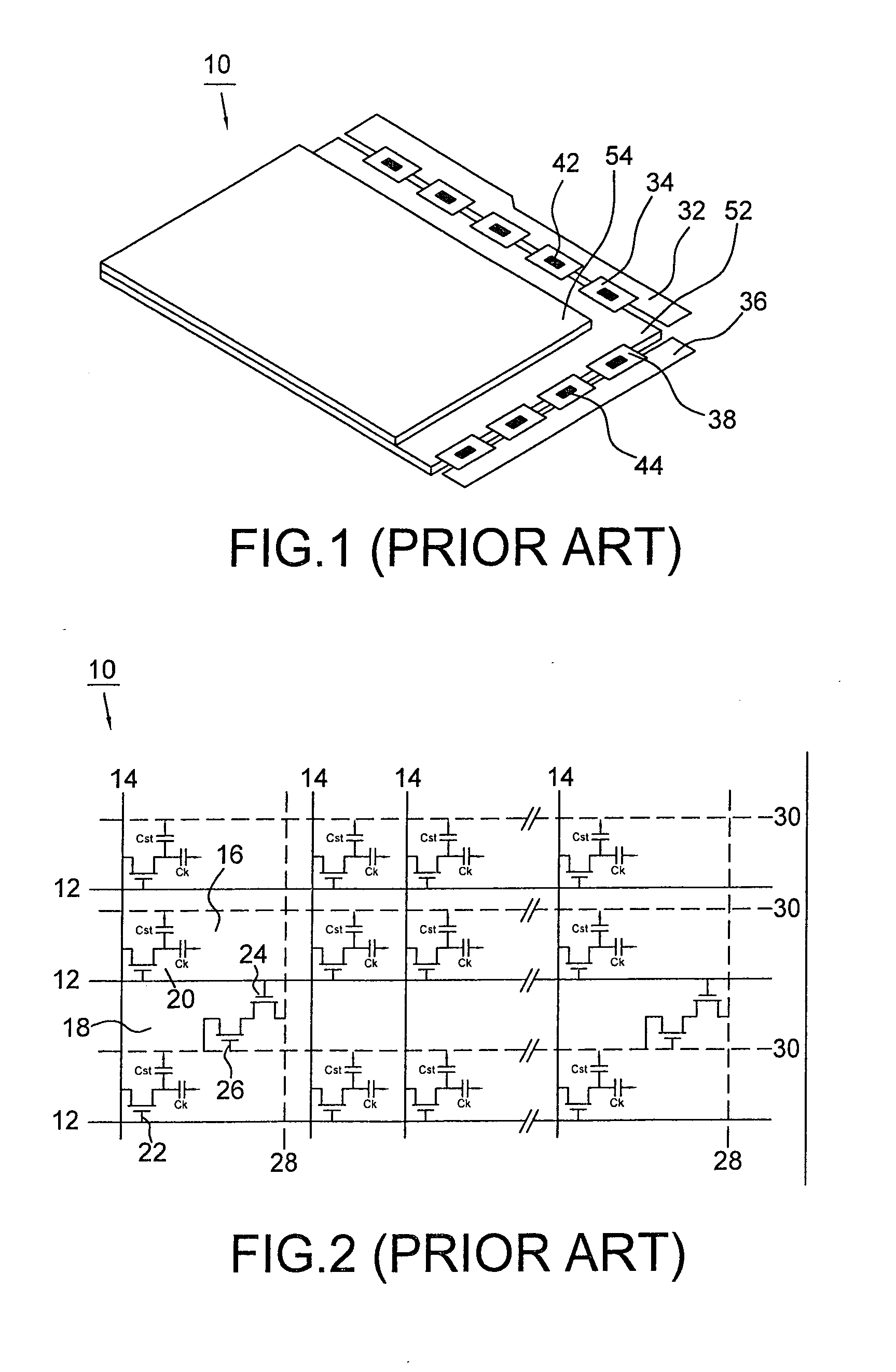 Liquid crystal display panel having a touch function