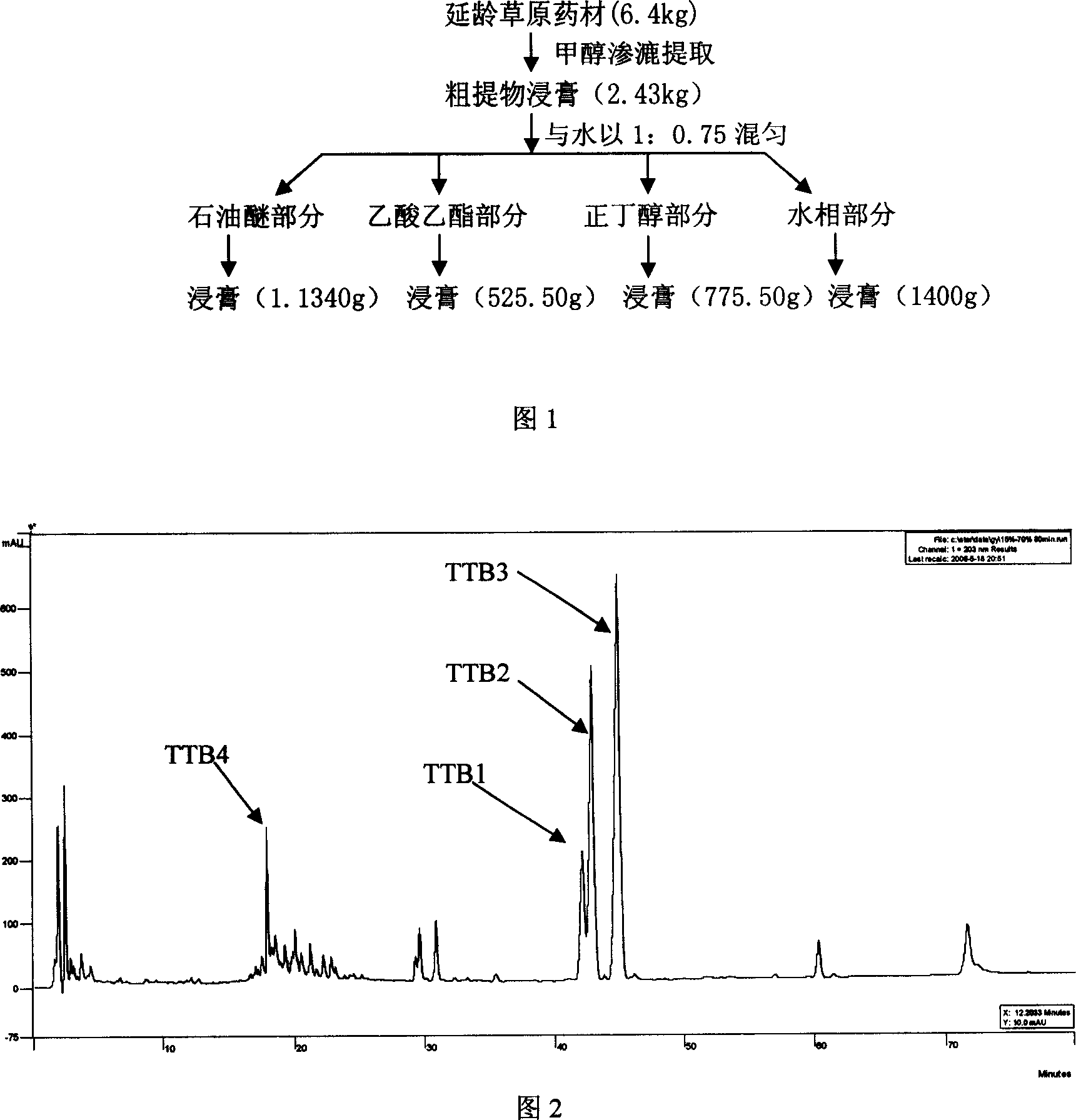 Method for preparing medicament containing trillium tschonoskii extractive and its application