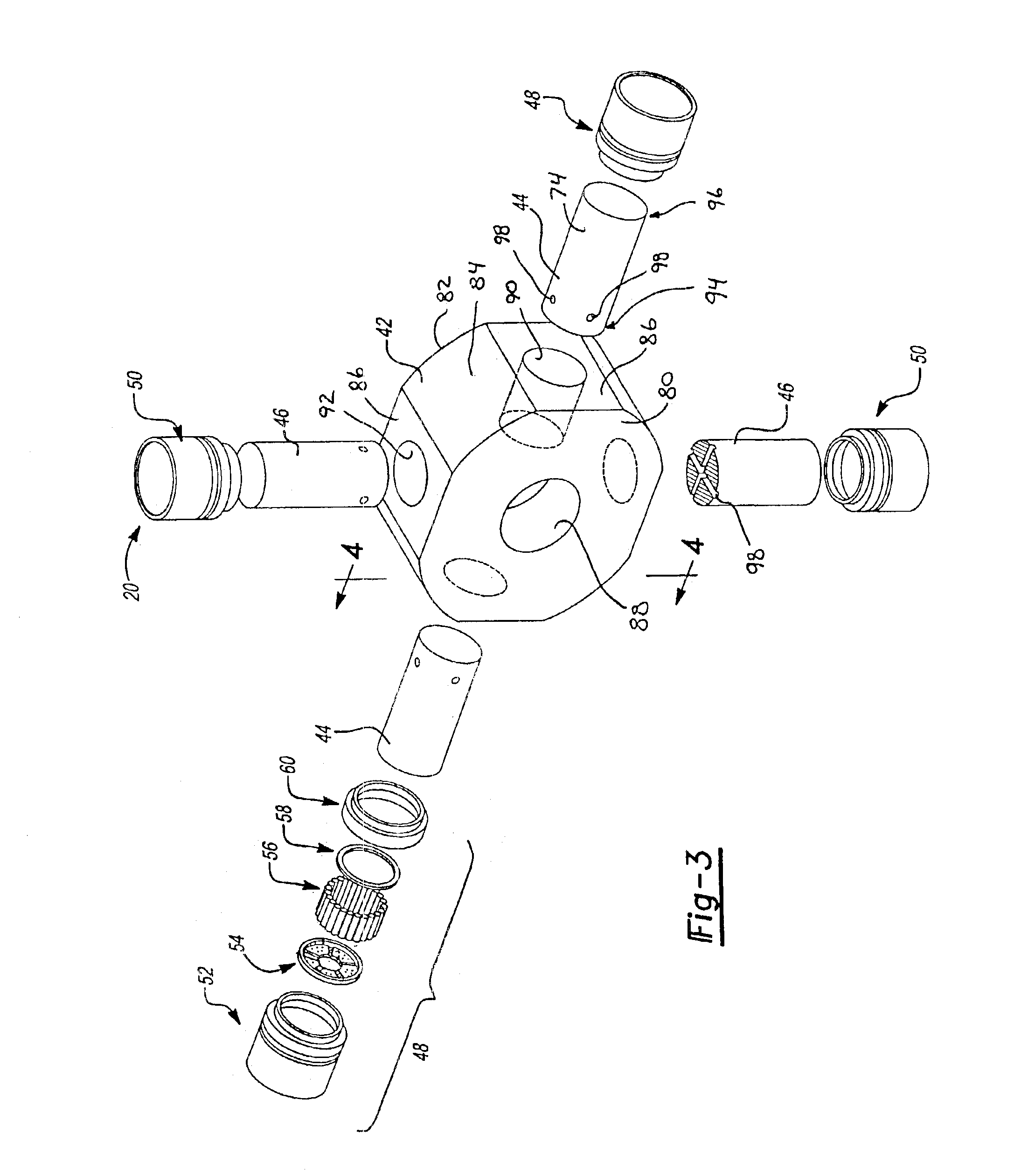 Universal joint with torsionally-compliant spider assembly