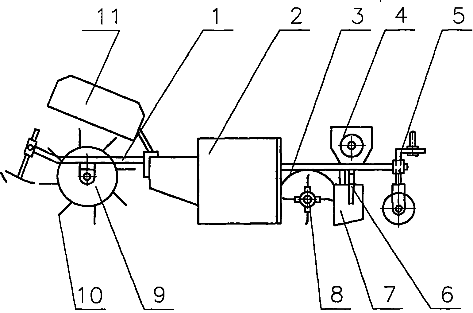 No-tillage field-returning seeder for straws