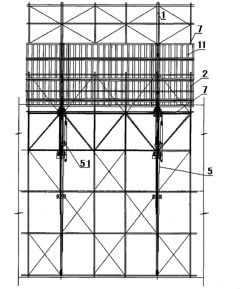 Electric climbing formwork system