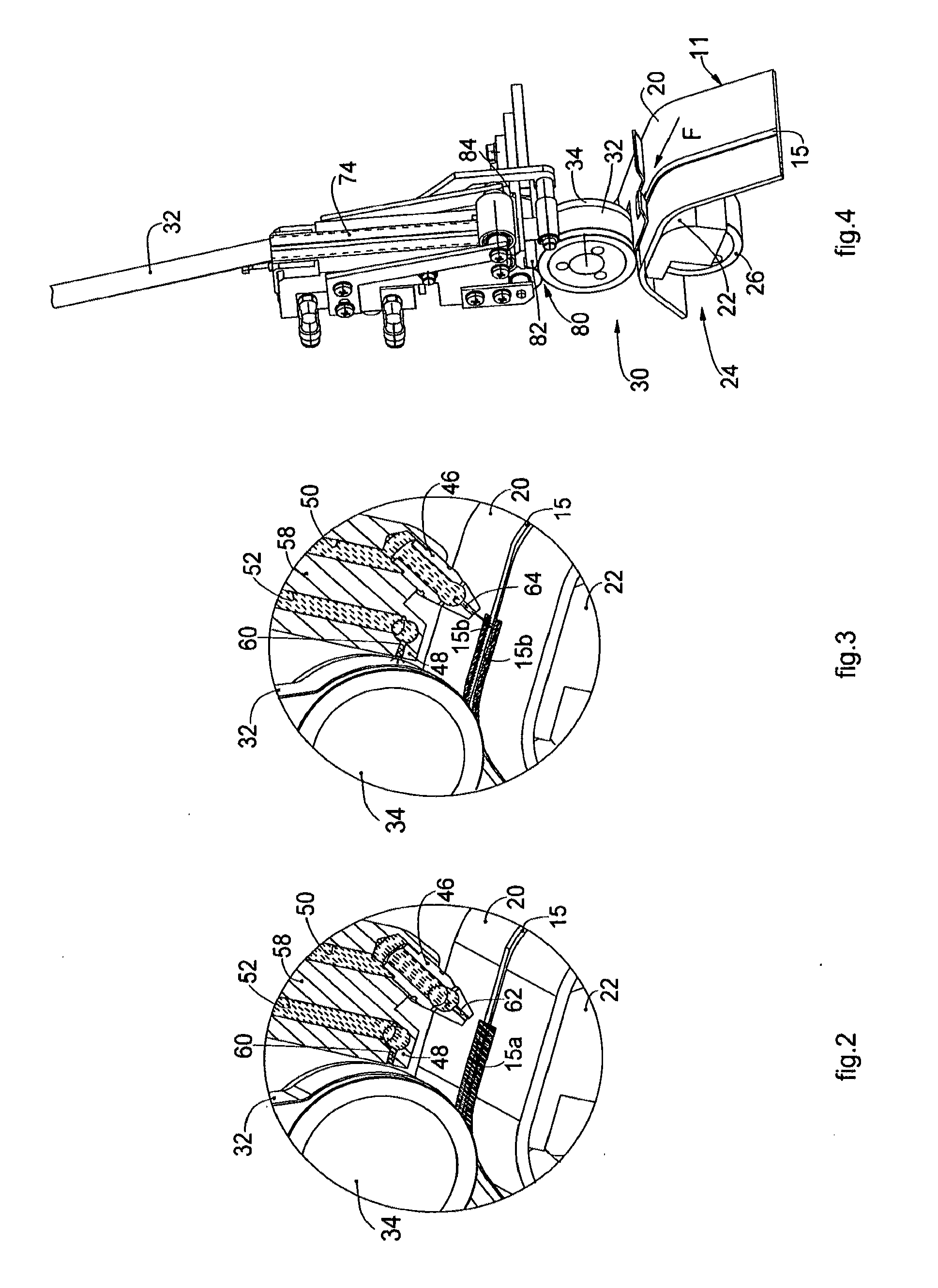 Machine for making an impermeable join on impermeable three-layer or two-layer fabrics