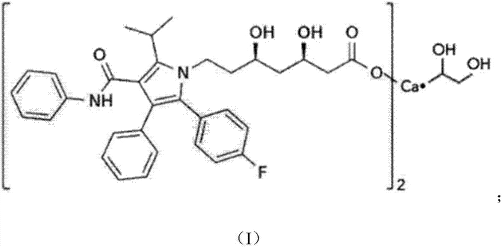 Atorvastatin calcium tablet and preparation method thereof