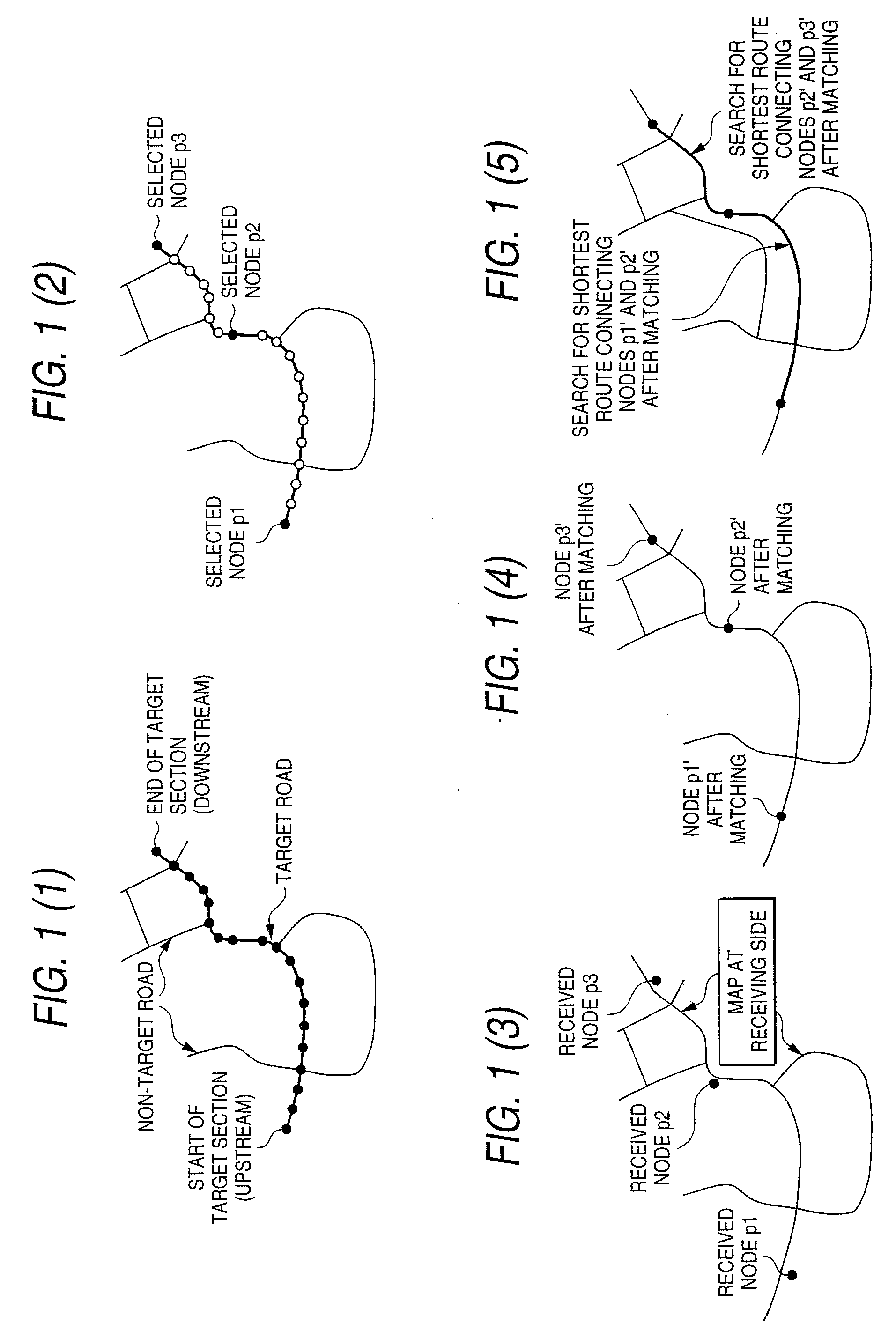 Method and apparatus for transmitting position information on a digistal map