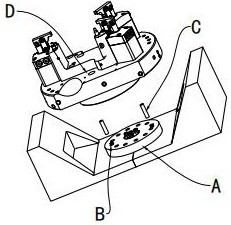 Clamp body positioning mechanism suitable for turning and milling combined machining center