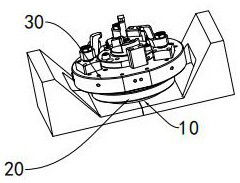 Clamp body positioning mechanism suitable for turning and milling combined machining center