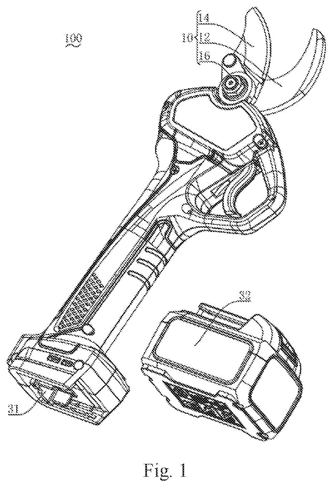 Blade mechanism and electric scissors having blade mechanism