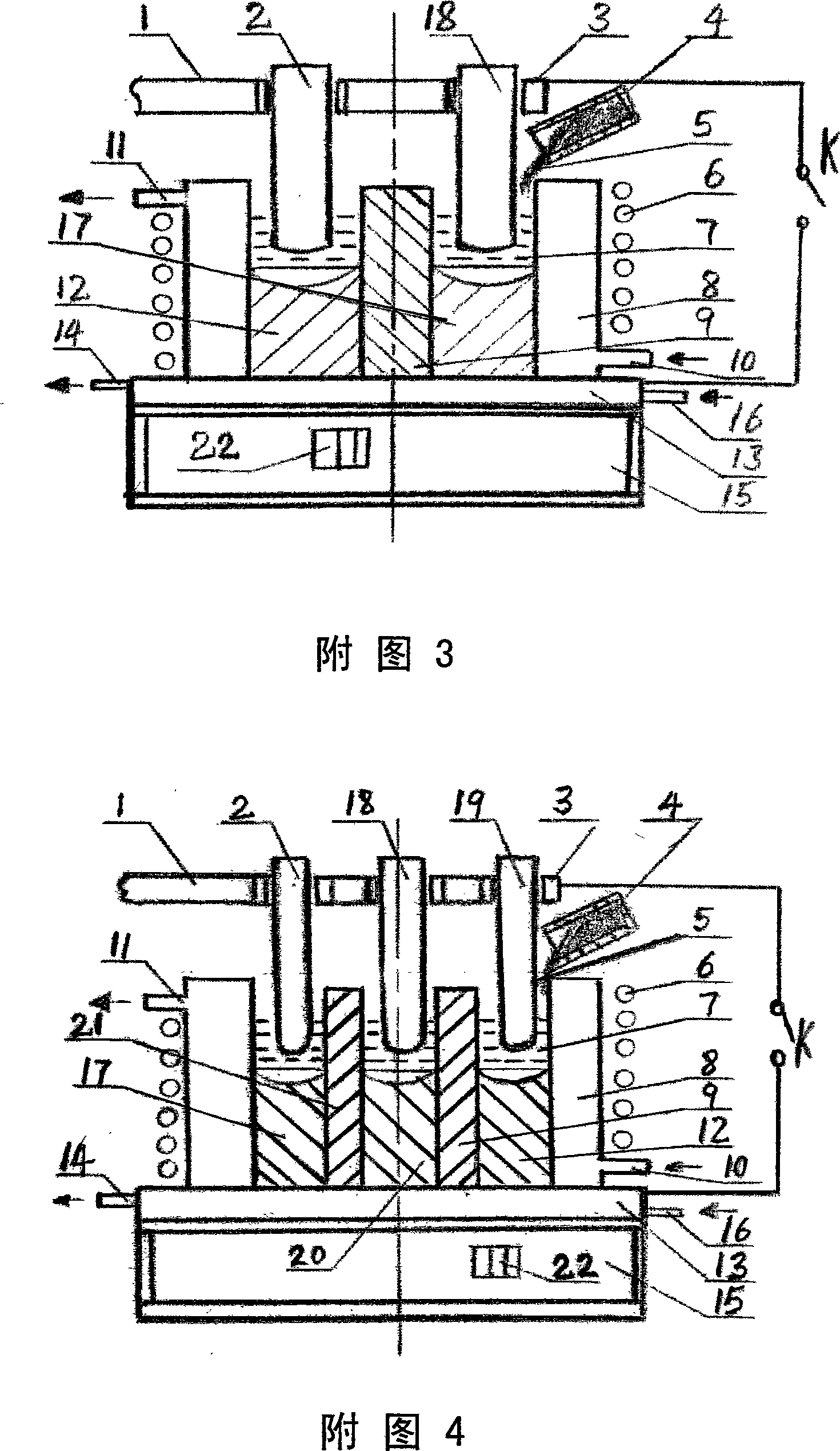 Casting method for manufacturing layered metal composite material technology and equipment