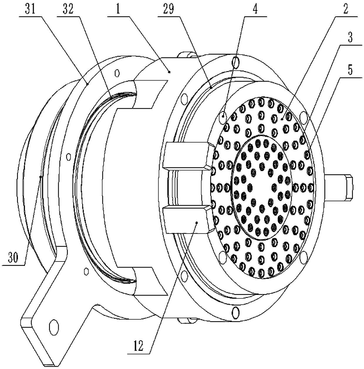 Novel butt joint structure of conductive slide ring