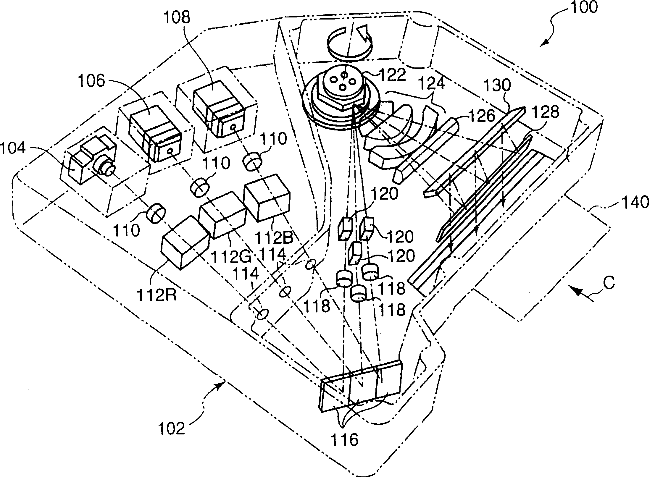 Light intensity modulation element, intensity-modulated-light generating device, laser exposure unit and photograph processing apparatus