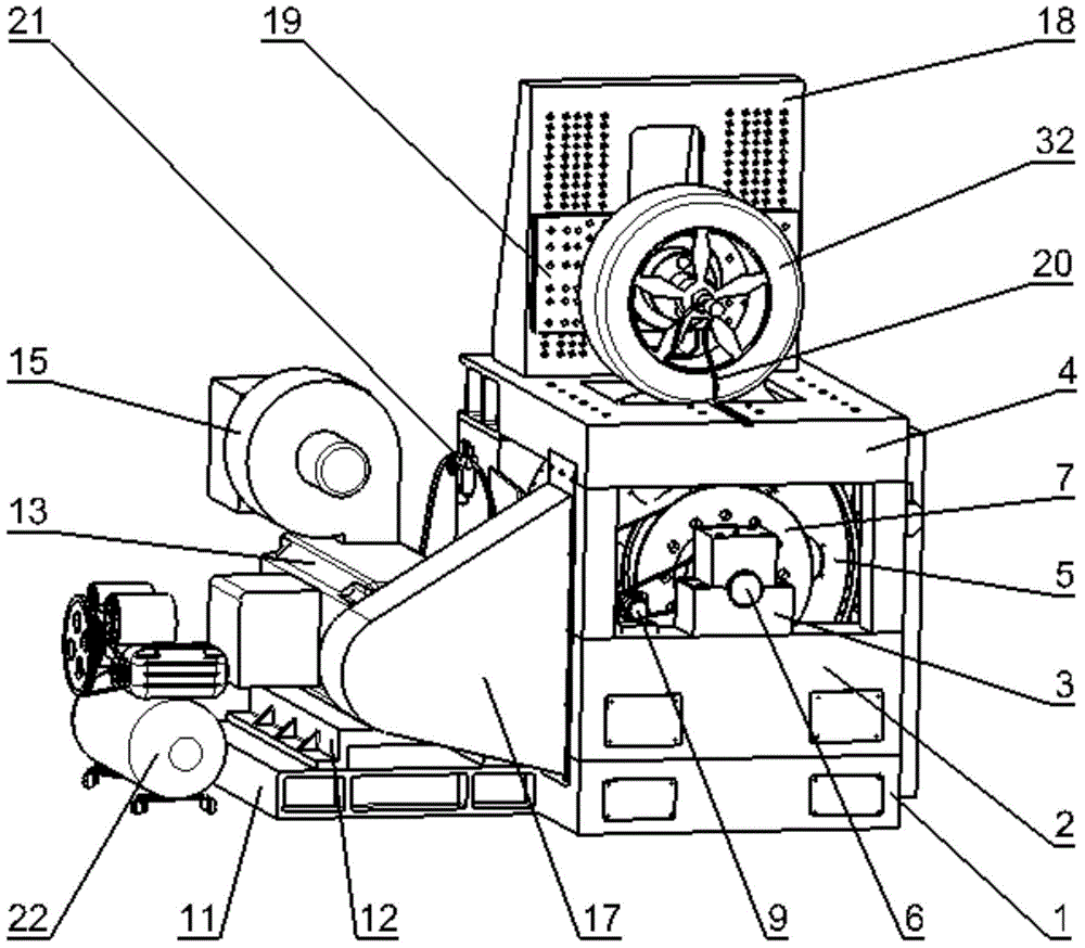 Test bed and method for testing high-frequency mechanical characteristic of tire