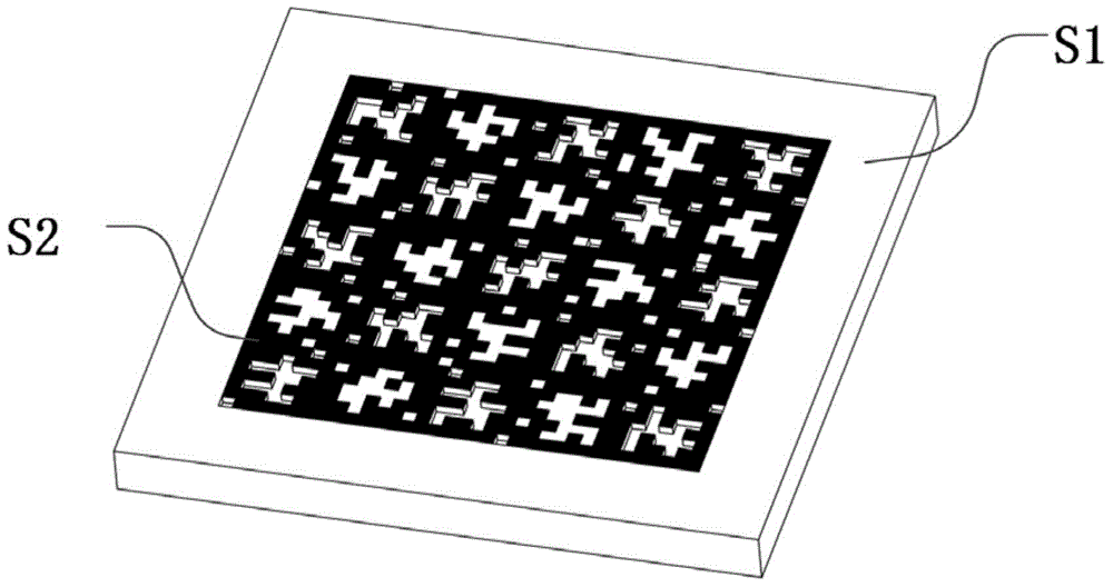 Randomly-coded hybrid grating based on light flux constraint