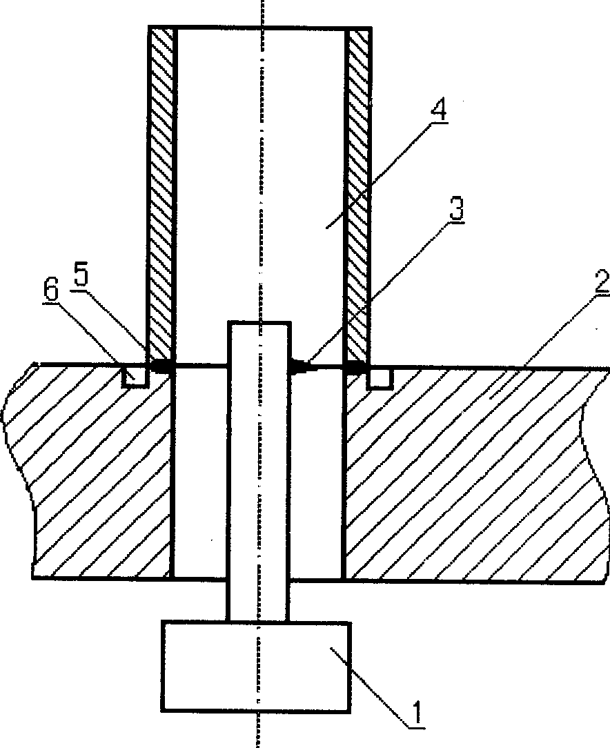 Method for welding inner hole of heat exchanger