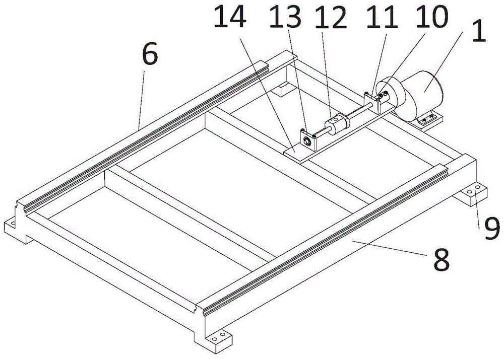 A device and method for adjusting the tension force of a wire rope of a two-way traction rail conveyor