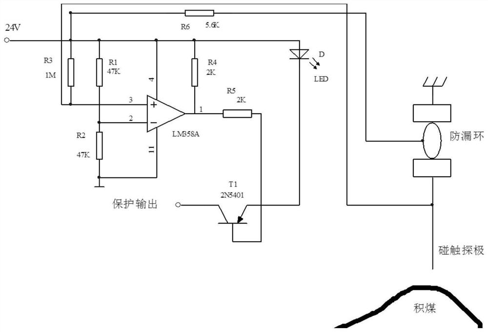 A touch-type belt tear-proof protection device