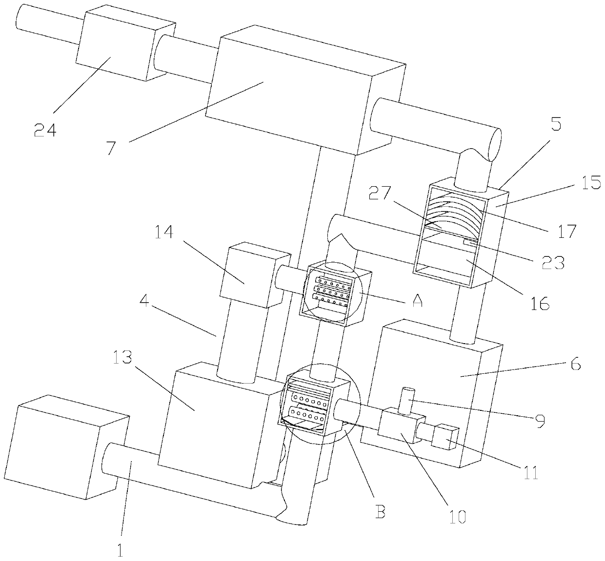 Flue gas low-temperature efficient desulfurization and denitrification device and method