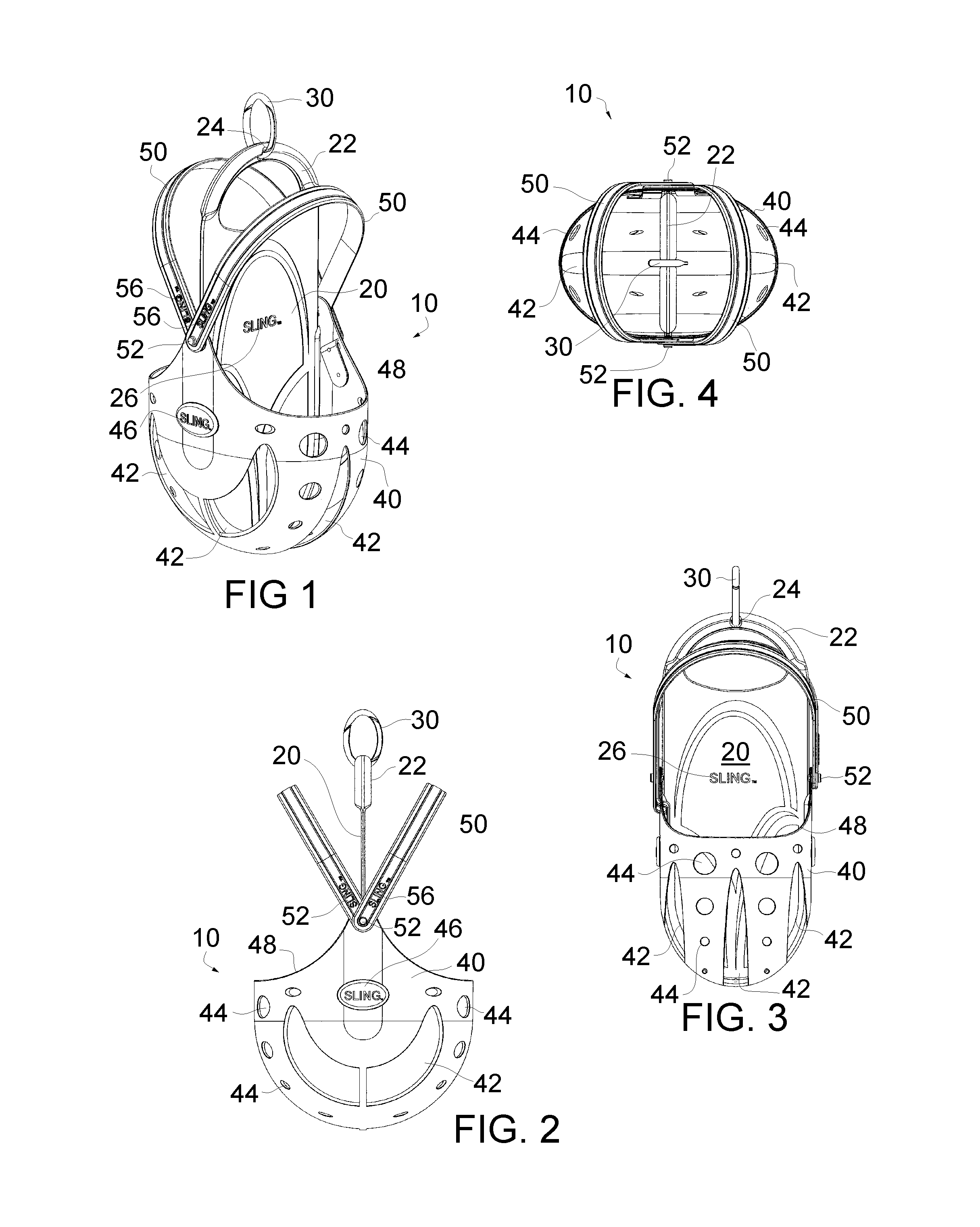 Footwear carrier: shoe holding support structure