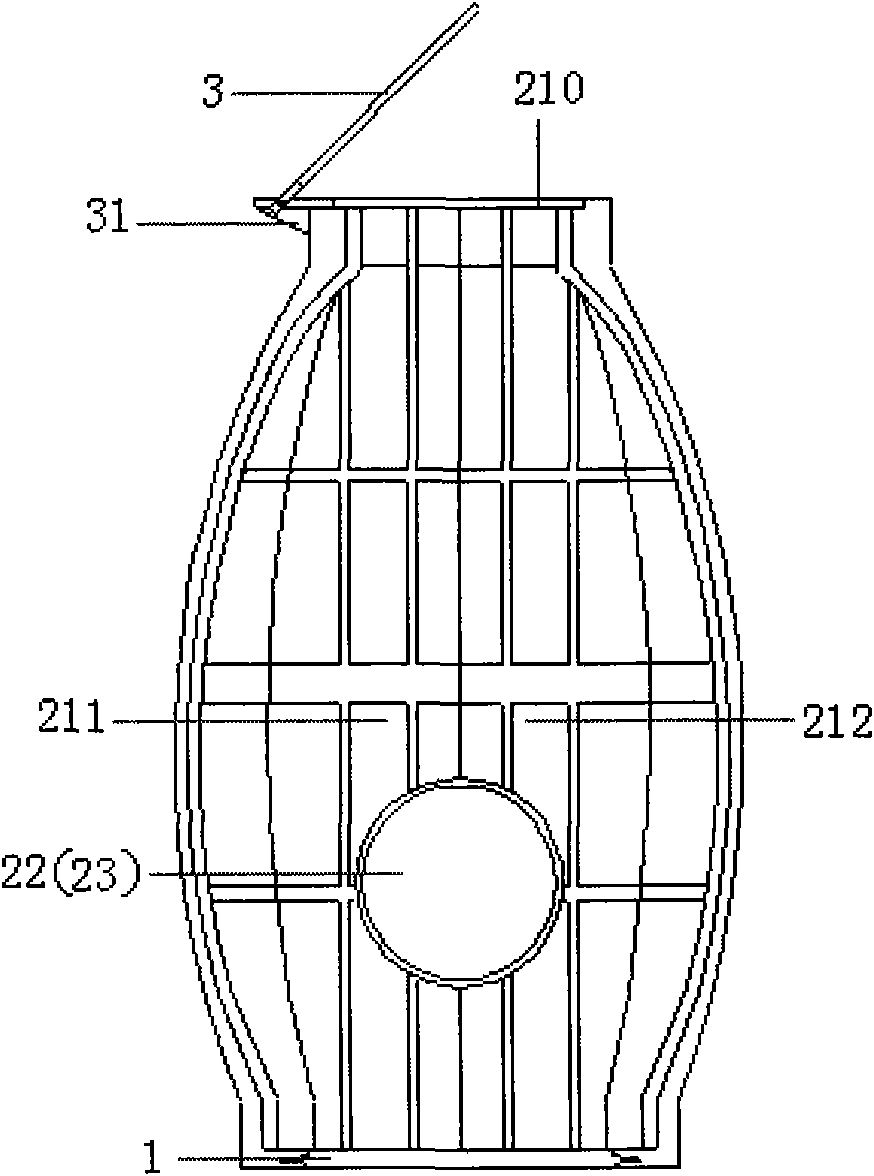 Spliced-type integrated inspection well