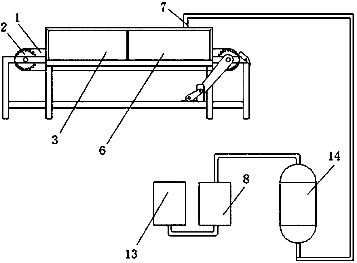Cleaning and drying integration device for mechanical parts