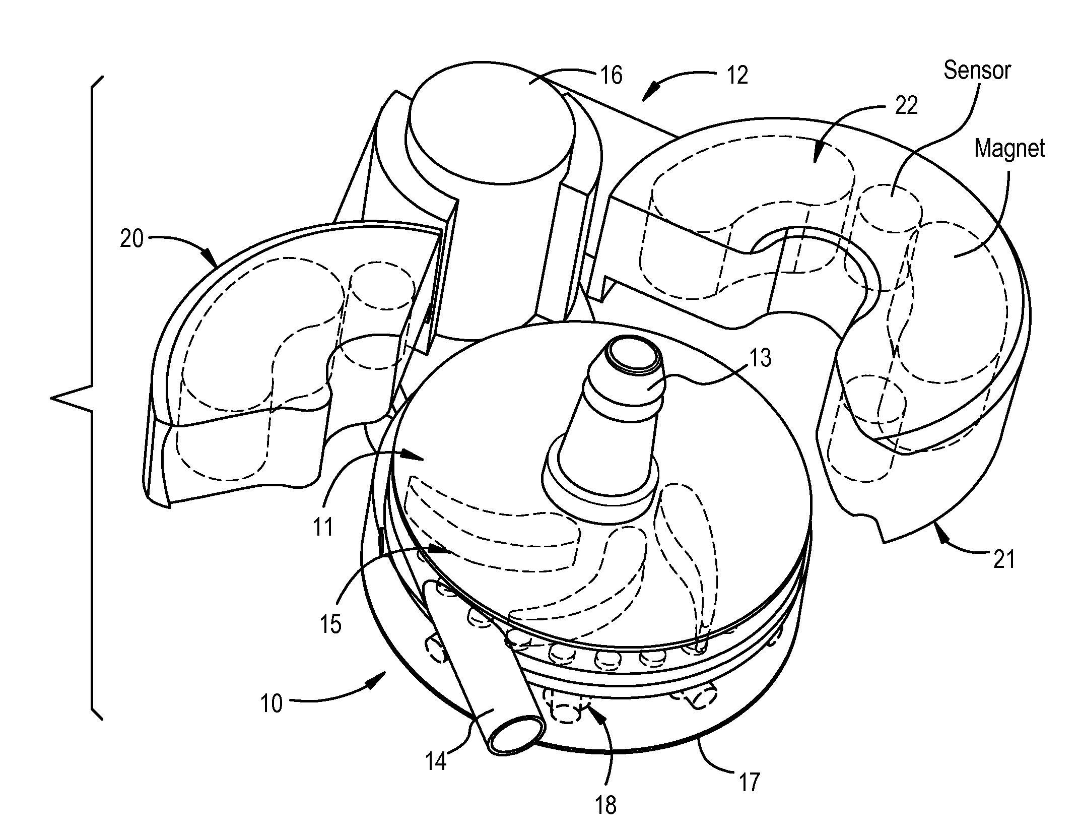 Extracorporeal Blood Pump with Disposable Pump Head Portion Having Magnetically Levitated Impeller