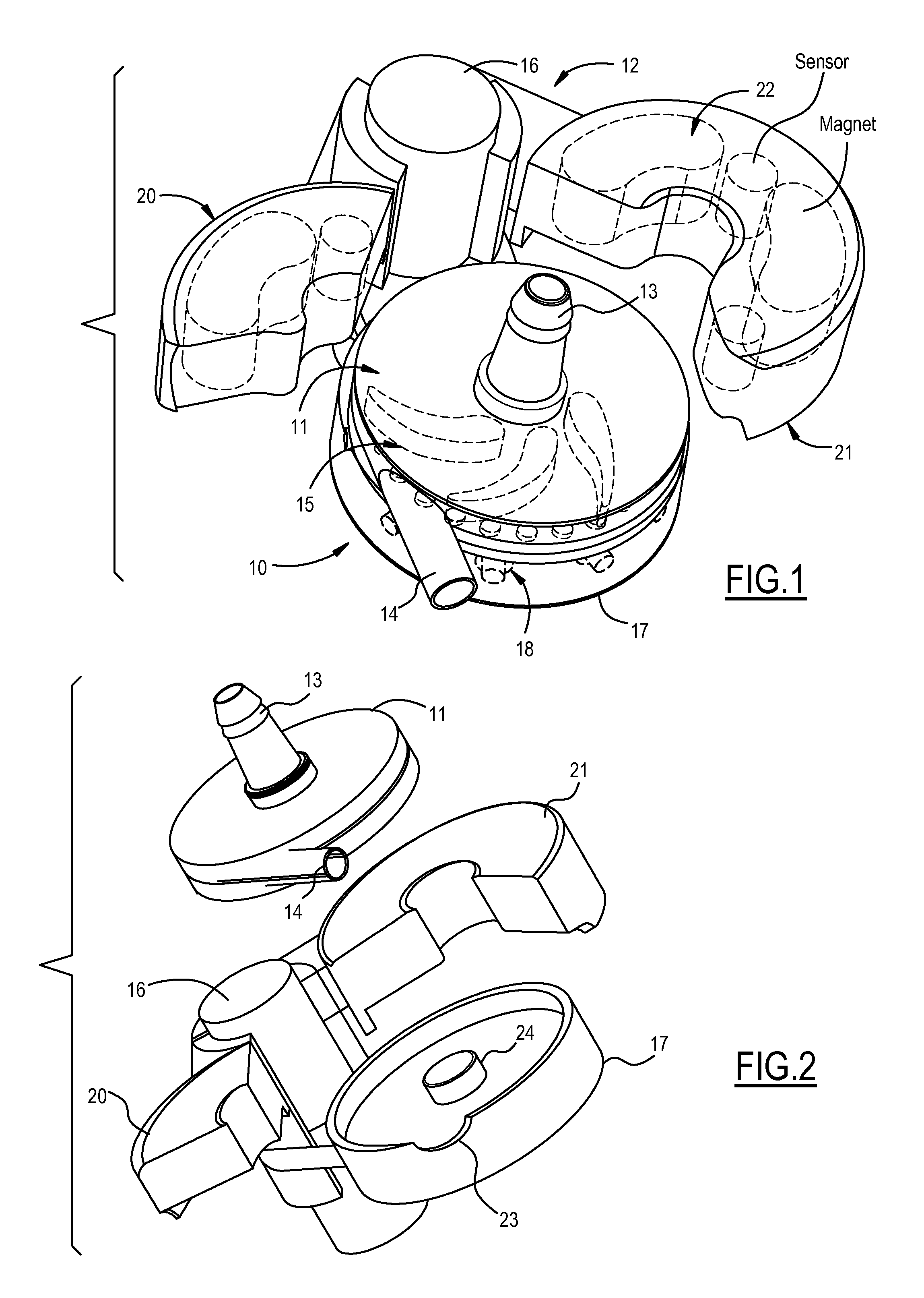 Extracorporeal Blood Pump with Disposable Pump Head Portion Having Magnetically Levitated Impeller