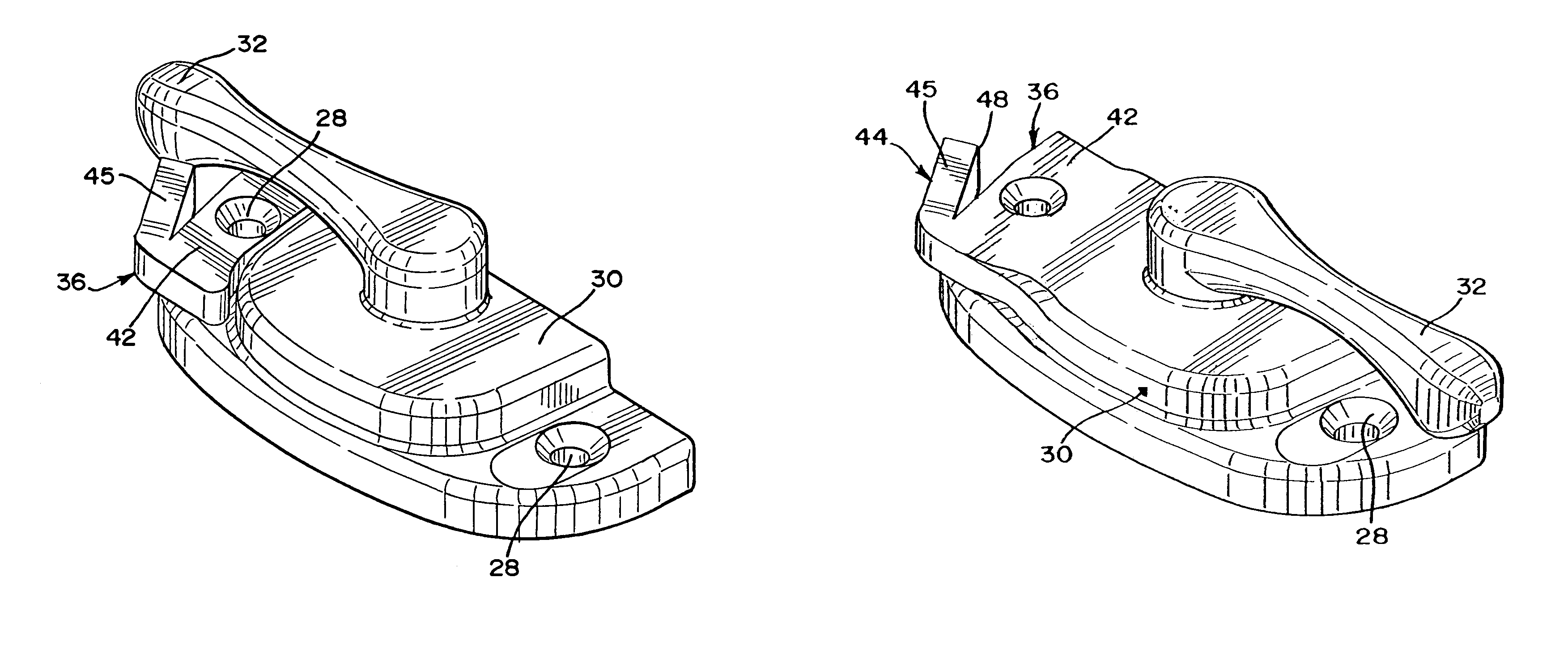 Forced entry resistance device for sash lock