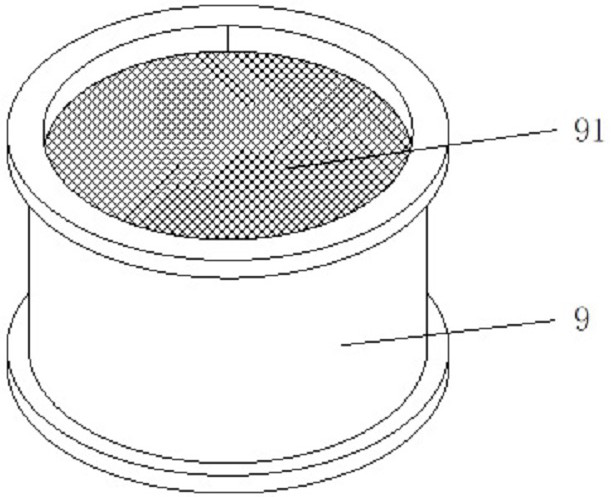 Dry-type separation device and method for waste lead-acid storage battery broken materials