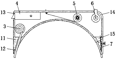 Geographic position display device for traveling