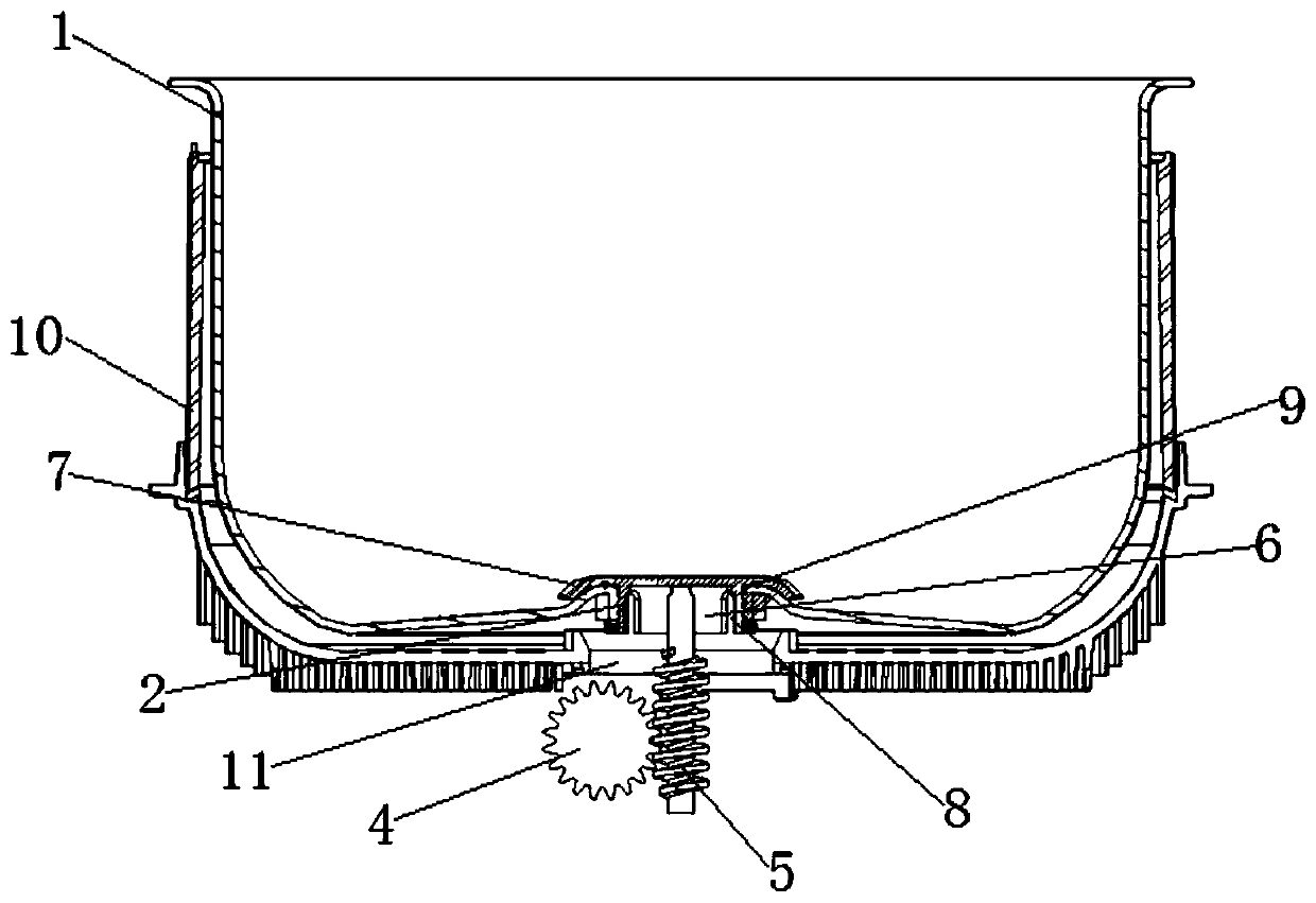 Pot body structure of cooking utensil and cooking utensil