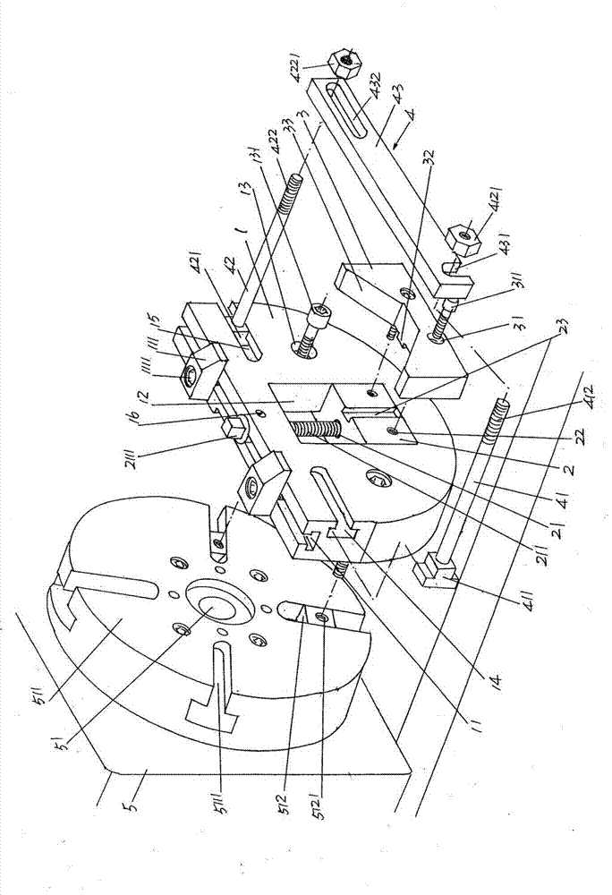 Work fixture for glass mould machining