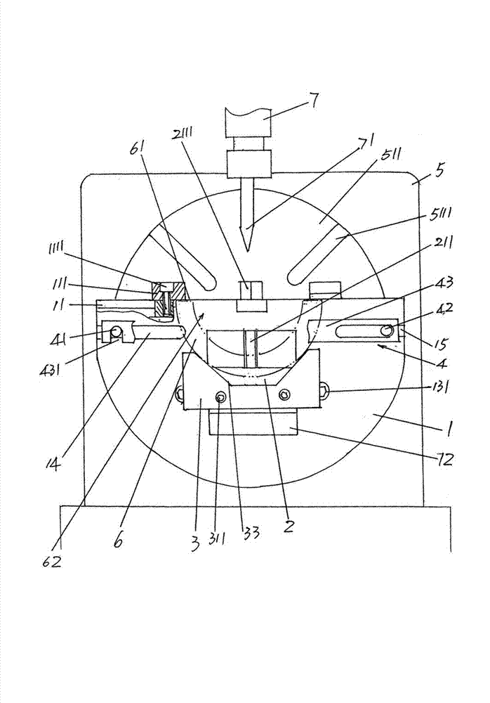 Work fixture for glass mould machining