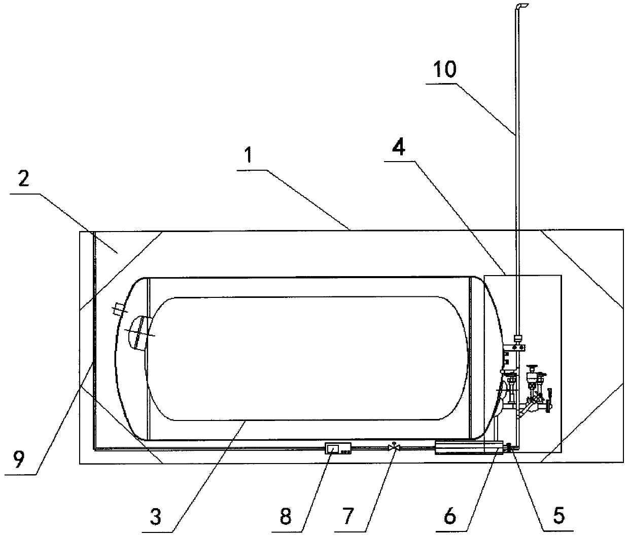 Novel LNG gas-feeding integrated module device