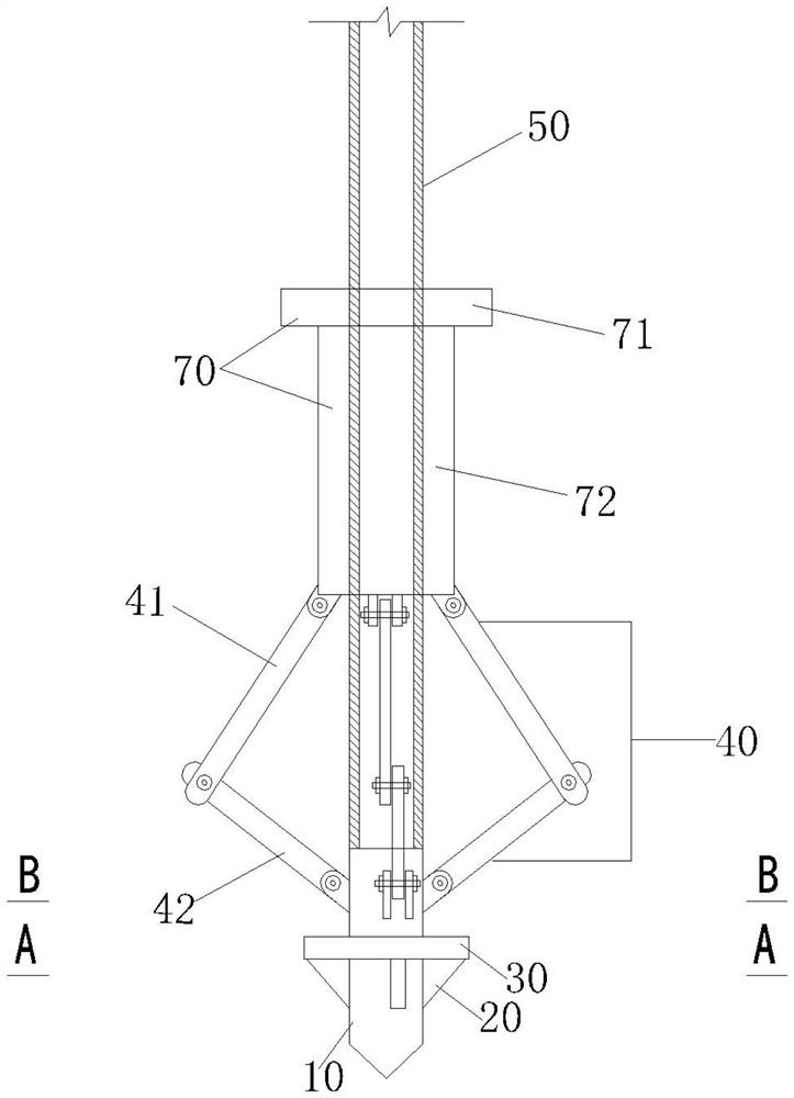 Self-tightening prestressed anchor cable