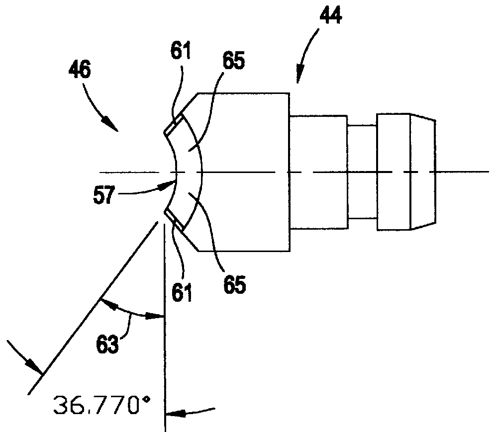 Medical punch with high shear angle cutting edges