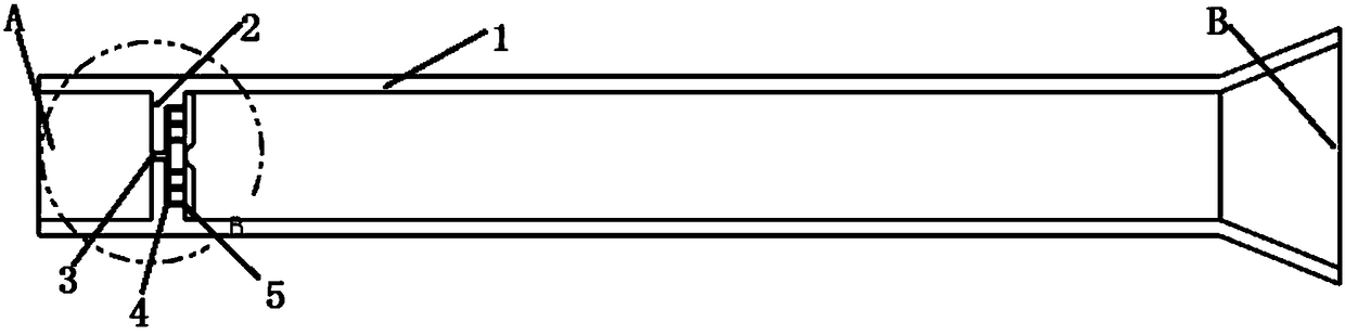 Multi-point injection evaporation tube of combustion chamber of micro engine