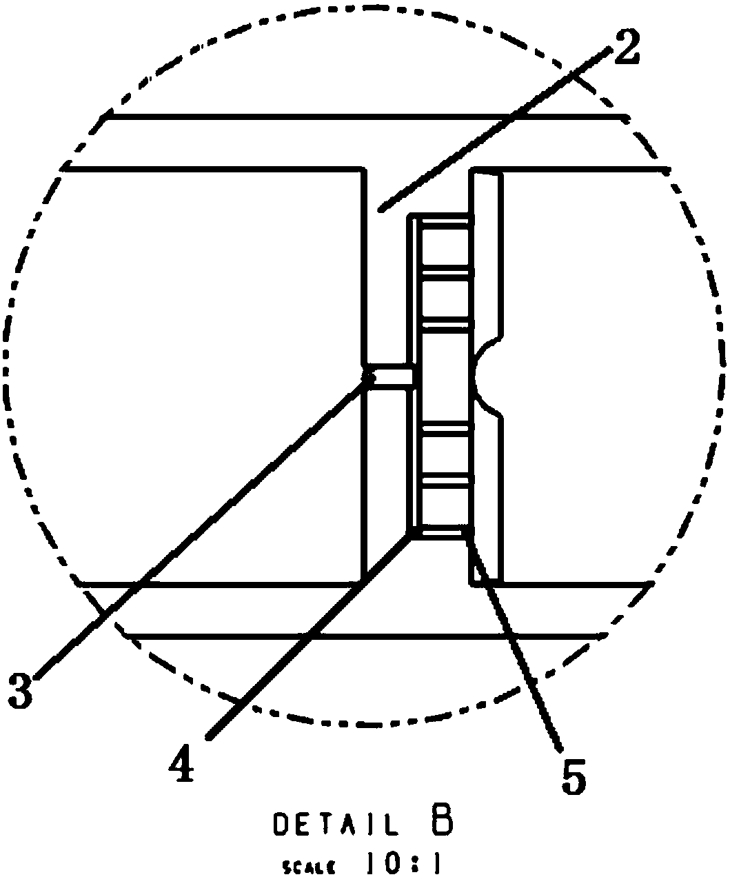 Multi-point injection evaporation tube of combustion chamber of micro engine