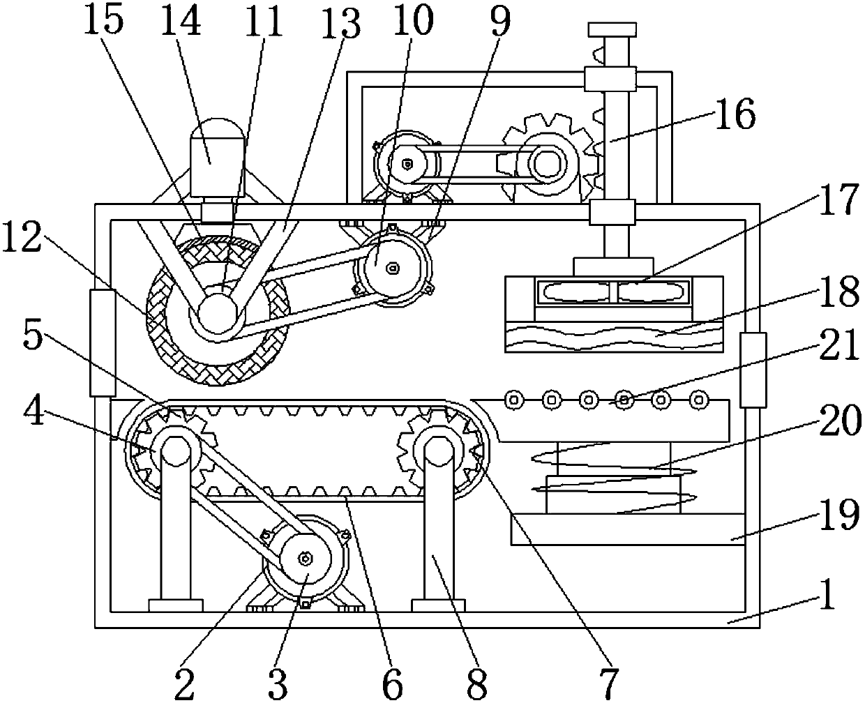 Printing device with drying function