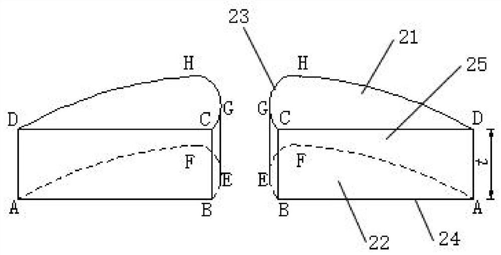 A kind of debris flow airfoil guide groove structure