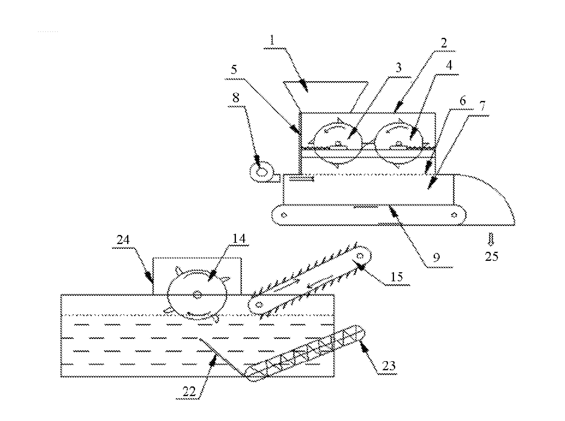 Dry-wet combined sorting system for municipal solid waste