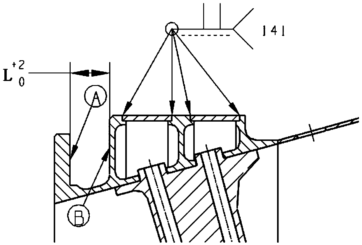 A device and method for controlling heat treatment deformation of non-machined surface of welding part installation side