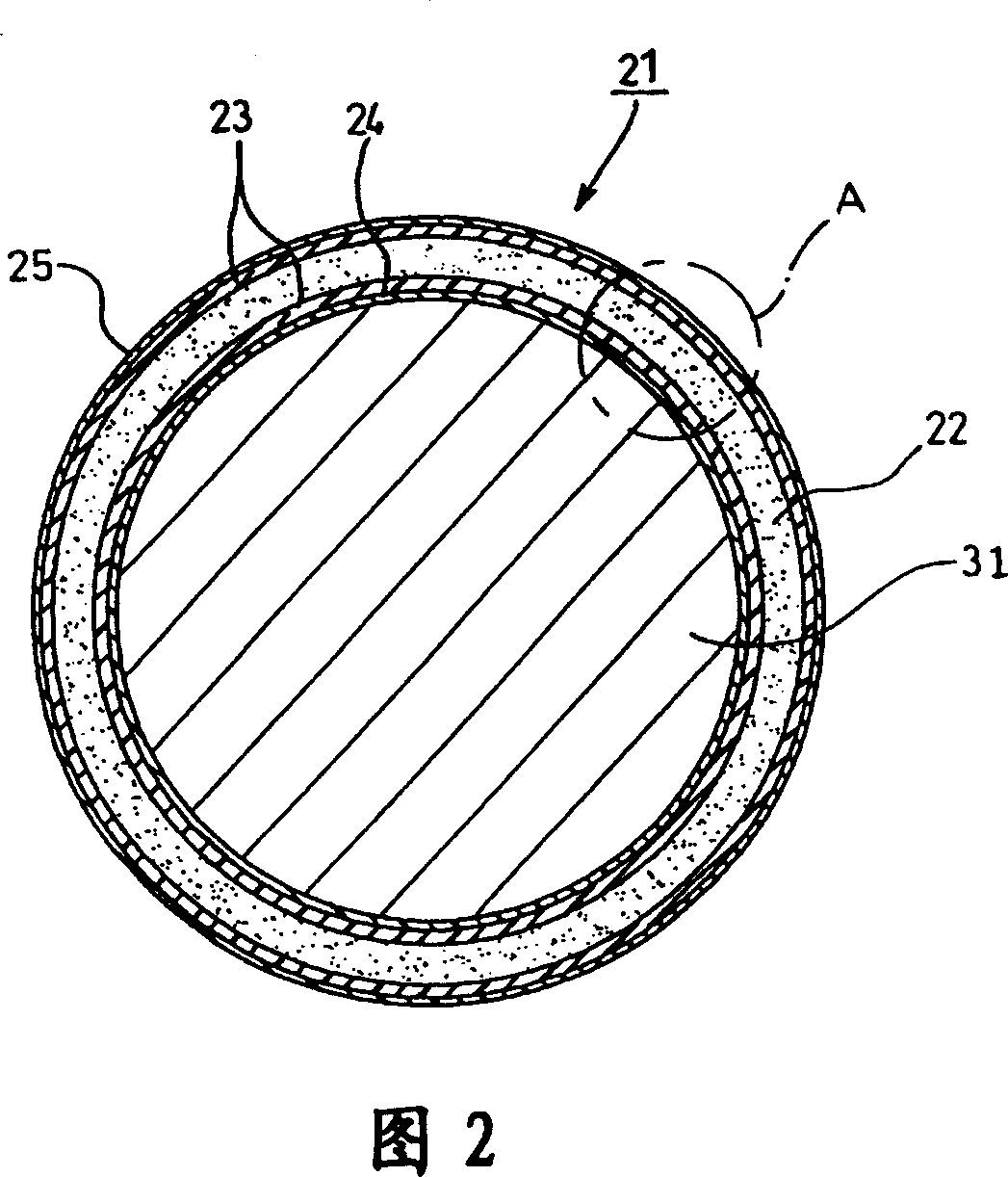 Reinforced composite pipe and manufacturing apparatus thereof