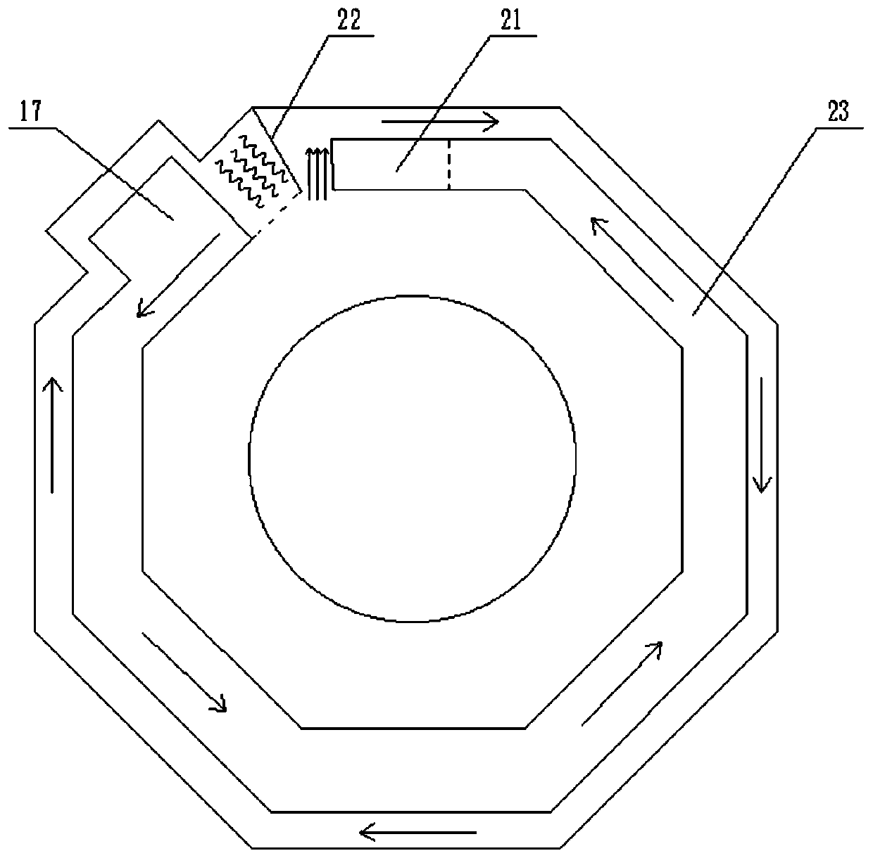 Condensing type afterheat recovering and water heating cooking oven