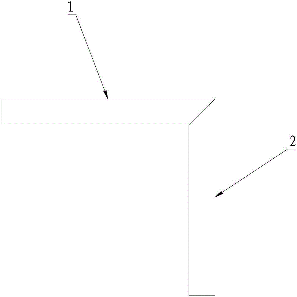 Rapid assembly clamp for right-angled plate