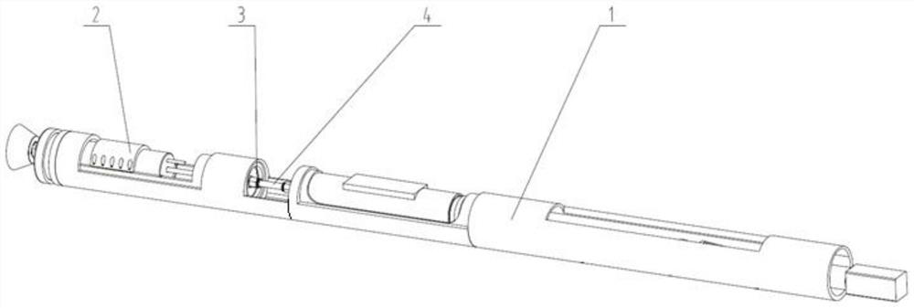 A compact high-viscosity engine casing lining coating device