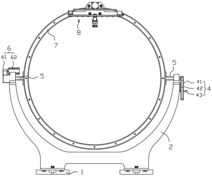 An auxiliary guiding and positioning device for CT puncture