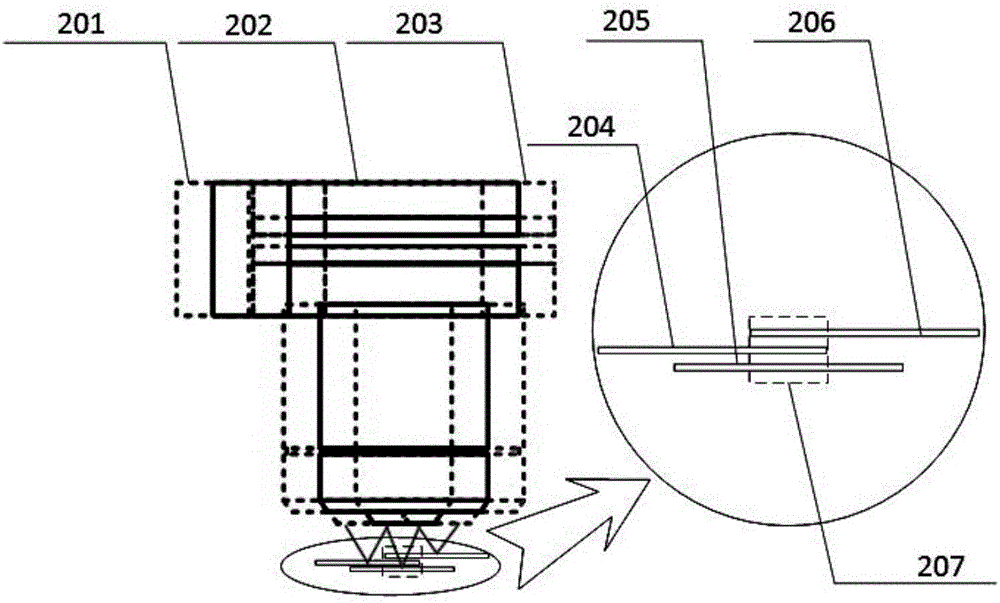 High speed micro scanning dynamic focusing device and focusing tracking method