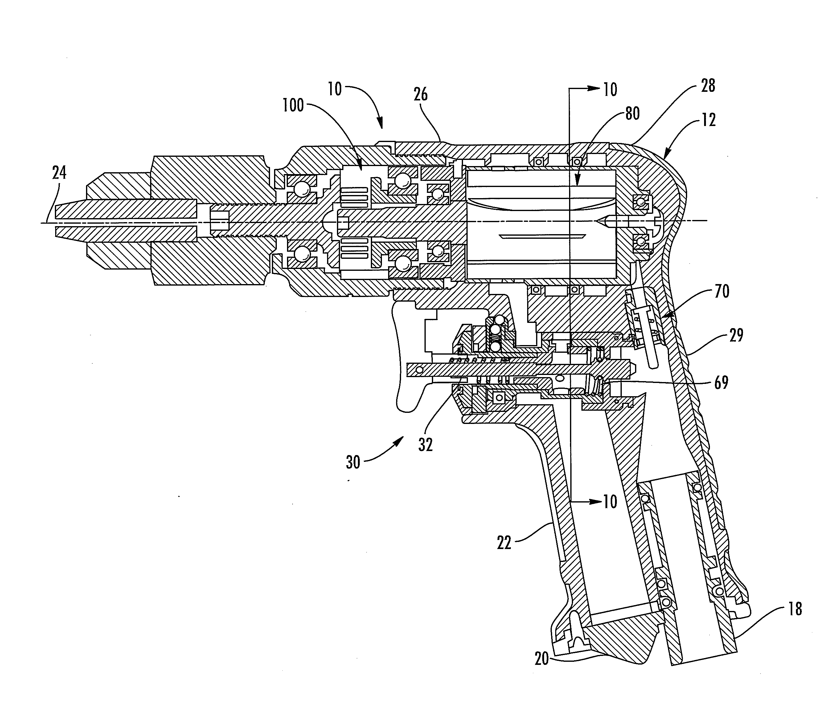 Power tool with fluid boost