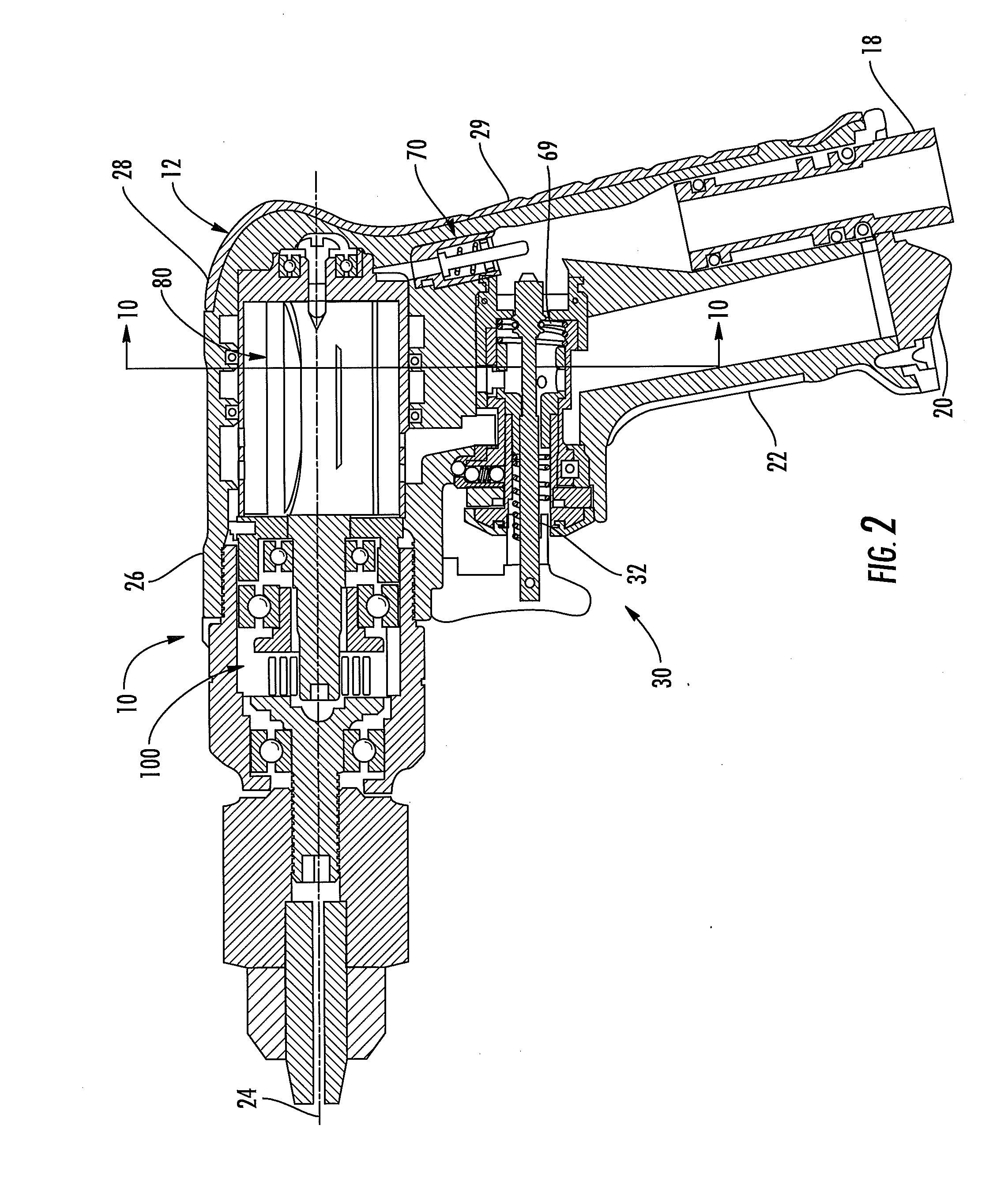 Power tool with fluid boost