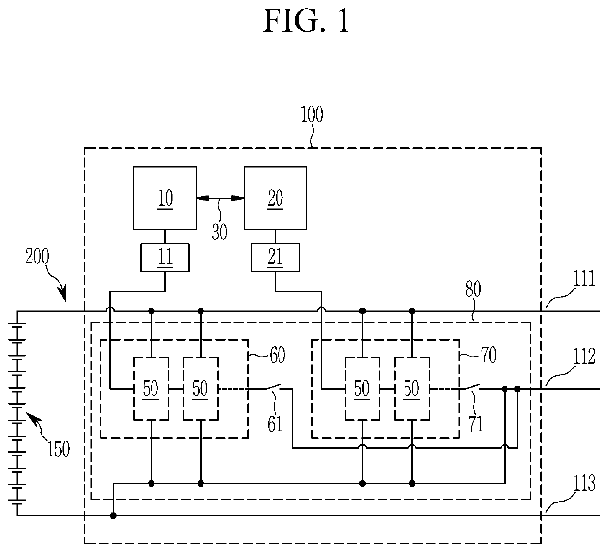 Control system for a battery system